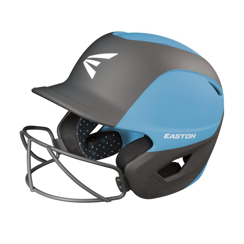 Easton Ghost Matte Two-Tone Batting Helmet with Integrated Facemask