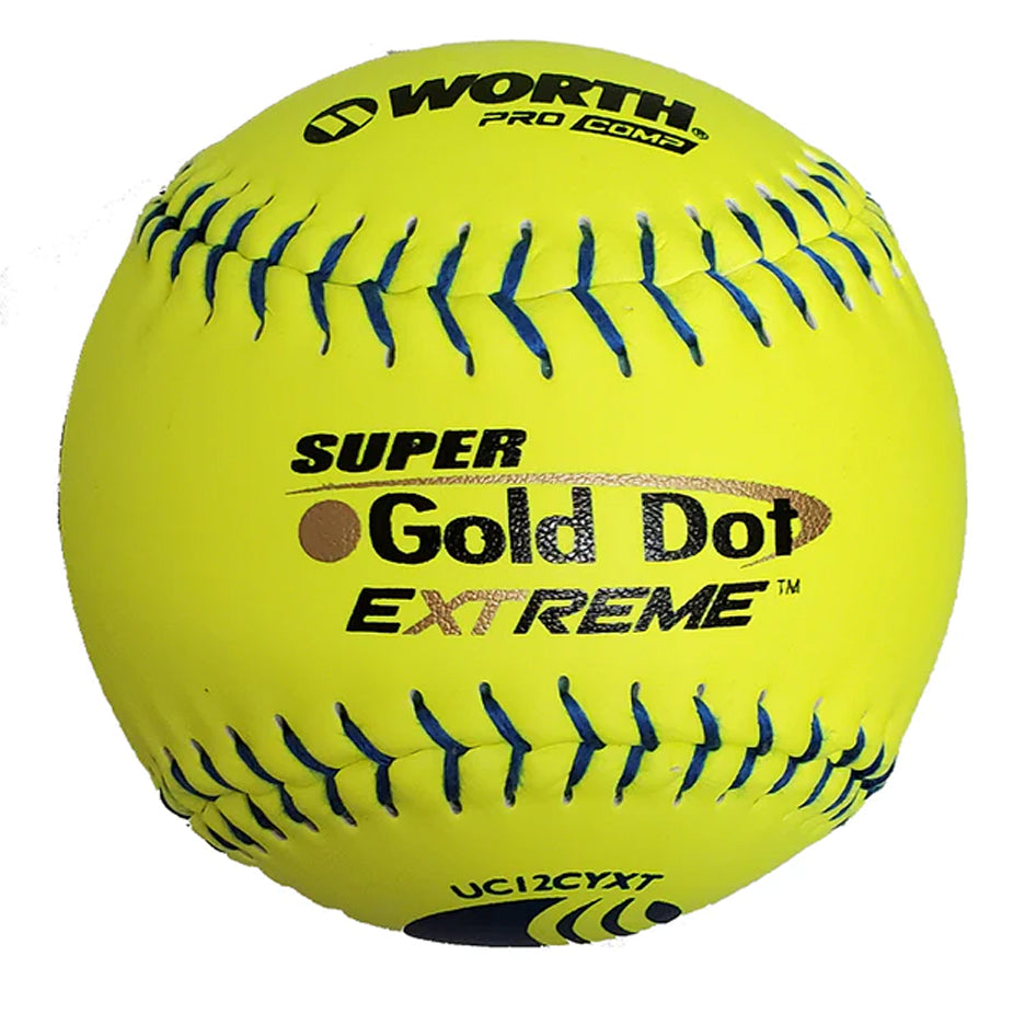 Worth Gold Dot Extreme Classic M USSSA 12 Inch Softball (Dozen): UC12CYXT