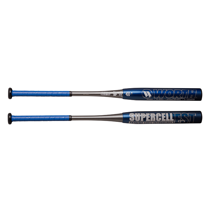 2023 Worth Supercell Blue EST Alloy All Association Slowpitch Softball Bat: WSCBLU