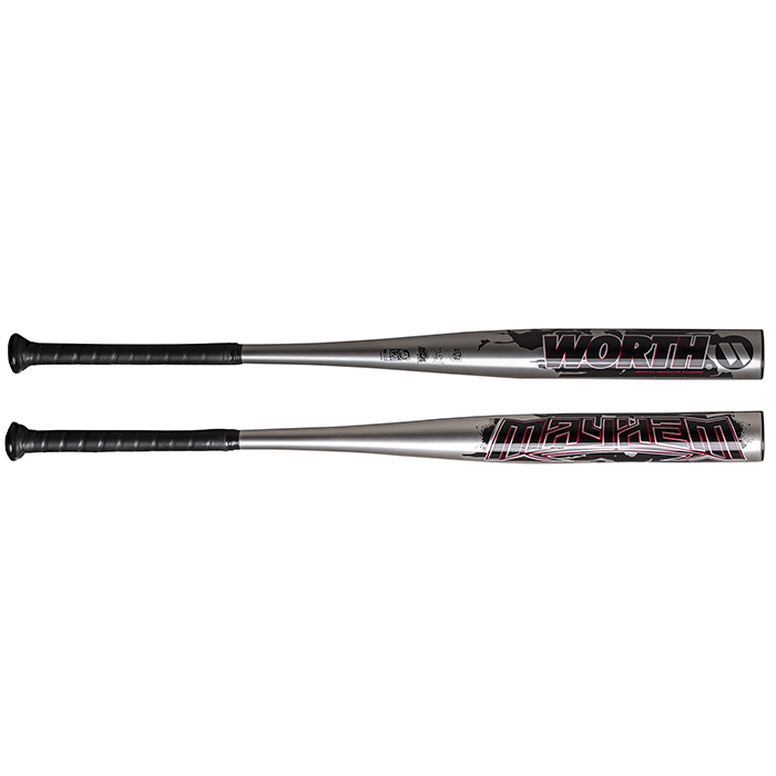 2023 Worth Mayhem Alloy All Association Slowpitch Softball Bat: WMHC3A