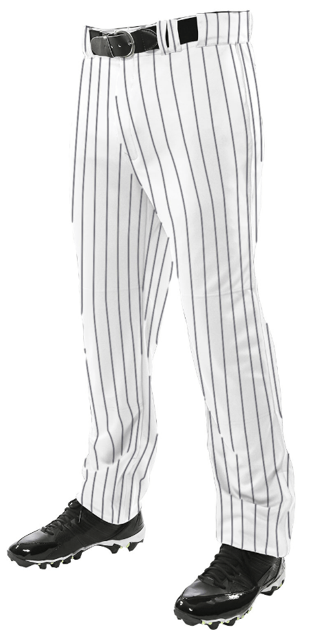 Champro Pinstripe Pants: BPPINUA - Small / White/Black